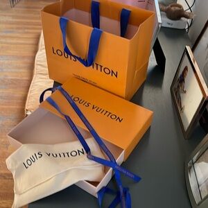 Louis Vuitton Box, dust bag, and gift bag